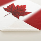 Kanadas Sherpa-Blankets-Kanadas-Flag-Decken Sherpadecke (3/4)