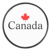 Kanadas Sondertext mit dem minimalistischen Rotapf Eishockey Puck (Vorderseite)