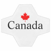 Kanadas Sondertext mit dem minimalistischen Rotapf Fußball (Flach)