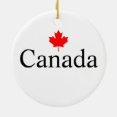 Kanadas Sondertext mit dem minimalistischen Rotapf Keramik Ornament (Hinten)