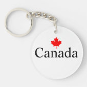 Kanadas Sondertext mit dem minimalistischen Rotapf Schlüsselanhänger (Vorderseite)