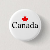 Kanadas Sondertext mit rotem Ahornblatt Button (Vorderseite)