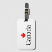 Kanadas Sondertext mit rotem Ahornblatt Gepäckanhänger (Vorderseite Vertikal)