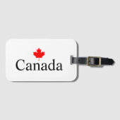 Kanadas Sondertext mit rotem Ahornblatt Gepäckanhänger (Vorderseite (Horizontal))