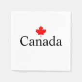 Kanadas Sondertext mit rotem Ahornblatt Serviette (Vorderseite)