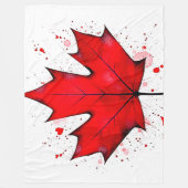 Kanadas Soul Leaf Fleecedecke (Vorderseite)