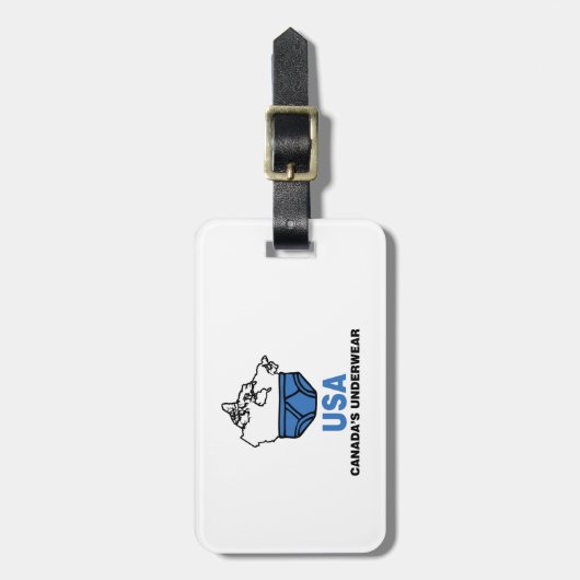 Kanadas Unterwäsche Gepäckanhänger (Vorderseite vertikal)