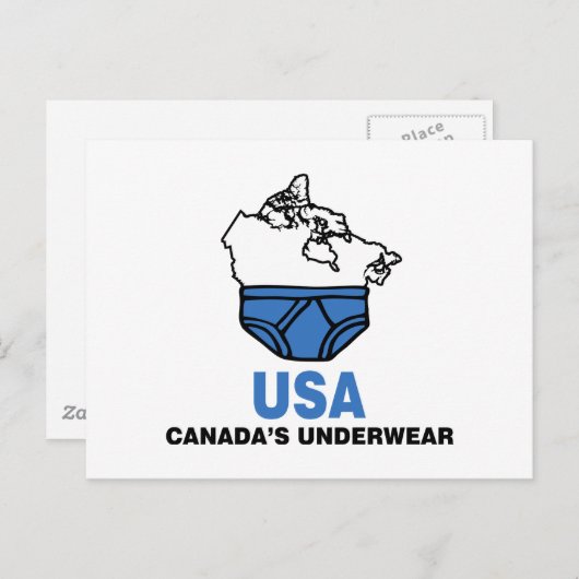Kanadas Unterwäsche Postkarte (Vorne/Hinten)