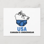 Kanadas Unterwäsche Postkarte (Vorderseite)