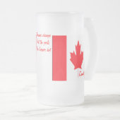 Kanadas-Valentinstag-Tasse Mattglas Bierglas (VorderseiteRechts)