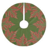Kanadas Weihnachtsbaumrock-Ahornleaf-Tree-Rock Polyester Weihnachtsbaumdecke (Vorderseite)