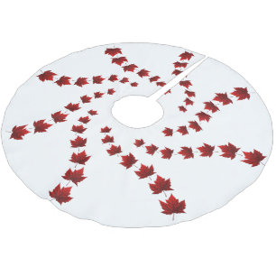 Kanadas Weihnachtsbaumrock-Ahornleaf-Tree-Rock Polyester Weihnachtsbaumdecke