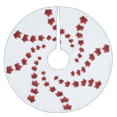 Kanadas Weihnachtsbaumrock-Ahornleaf-Tree-Rock Polyester Weihnachtsbaumdecke (Vorderseite)