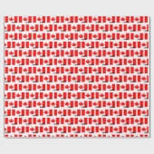 Kanadas Wrapping Paper, kanadischer Flaggenpatriot Geschenkpapier (Flach)