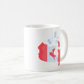 Kanadatag-Flag Karte Kaffeetasse (VorderseiteRechts)