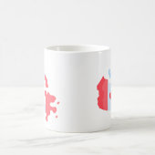 Kanadatag-Flag Karte Kaffeetasse (Mittel)