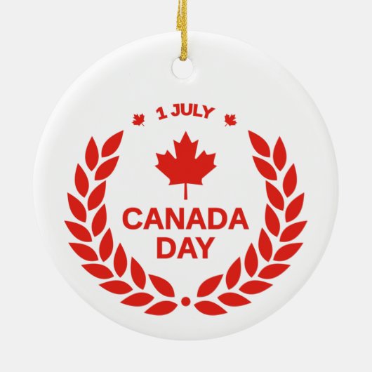 Kanadatag Keramik Ornament (Hinten)