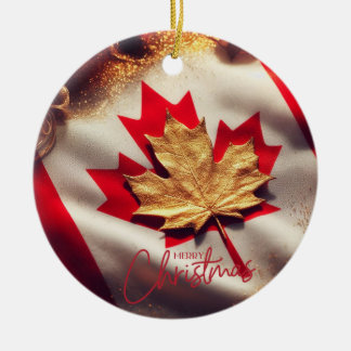 KANADIA FLAG INSPIRIERT KERAMIK ORNAMENT