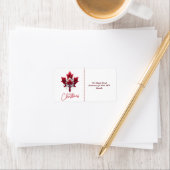 KANADIAN FLAG INSPIRIERT ADRESSAUFKLEBER (Insitu)