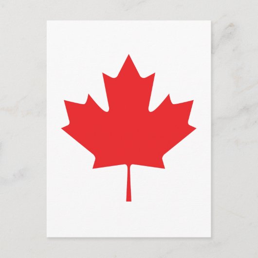 KANADIAN LEAF POSTKARTE (Vorderseite)