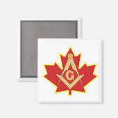 KANADIAN MASONS MAGNET (Vorderseite/Rückseite)