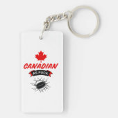 Kanadier als Puck Schlüsselanhänger (Rückseite)