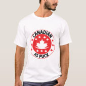 Kanadier als Puck T-Shirt (Vorderseite)