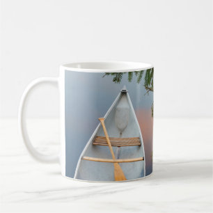 Kanadier auf einem See bei Sonnenuntergang, Kanada Kaffeetasse