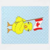 Kanadier Chick Fleecedecke (Vorderseite (Horizontal))
