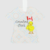 Kanadier Chick Ornament (Rückseite)