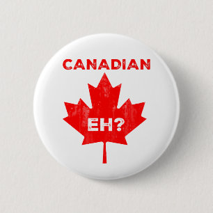 Kanadier Eh? Ahornblatt Button