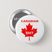 Kanadier Eh? Ahornblatt Button (Vorne & Hinten)