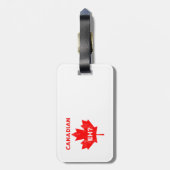 Kanadier Eh? Ahornblatt Gepäckanhänger (Rückseite vertikal)