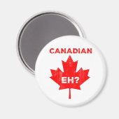 Kanadier Eh? Ahornblatt Magnet (Vorderseite/Rückseite)