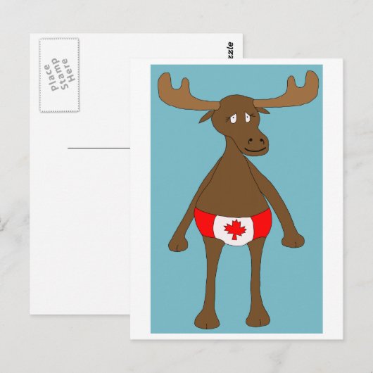 Kanadier, Eh? Elch Postkarte (Vorne/Hinten)