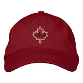 Kanadier Eh? Embroidery Maple Leaf Bestickte Baseballkappe (Vorderseite)