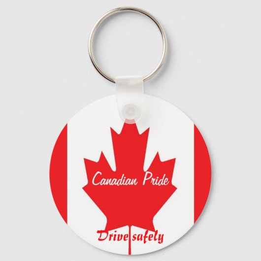 Kanadier fahren sicher Schlüsselanhänger (Vorderseite)