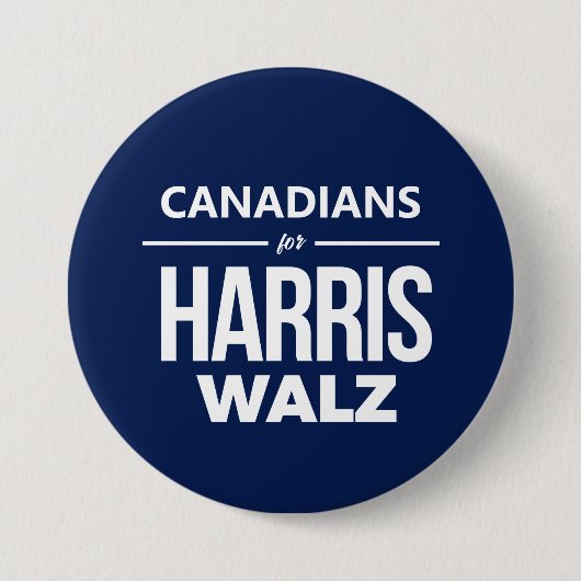 Kanadier für Harris Walz Button (Vorderseite)