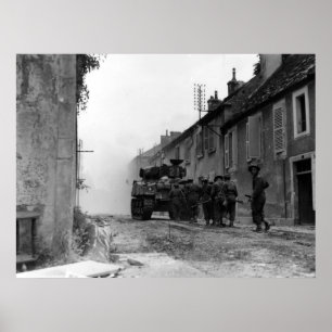 Kanadier Fusiliers in Falaise Frankreich Zweitem Poster