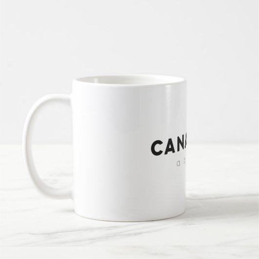 Kanadier-im Ausland Tasse (Links)