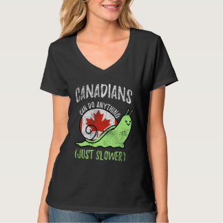 Kanadier können alles, nur langsamer  Kanada Vint T-Shirt