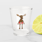 Kanadier Moosey Elche Schnapsglas (Vorderseite)