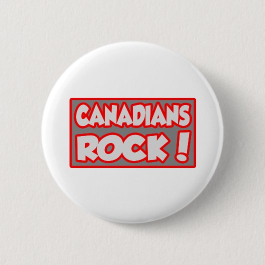 Kanadier Rock! Button (Vorderseite)