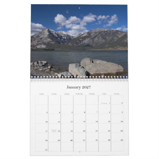 Kanadier Rocky Mountains Kalender (Jan 2027)
