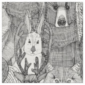 Kanadier Schwarz-weiß Stoff (Nahaufnahme)