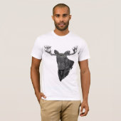 Kanadier-Stier-Elche T-Shirt (Vorne ganz)