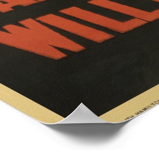 Kanadier werden keine Lebensmittel mit einem Plaka Poster (Ecke)