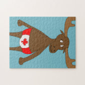 Kanadier, wie? Elch-Puzzlespiel Puzzle (Horizontal)