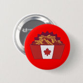 Kanadierin Poutine Button (Vorne & Hinten)