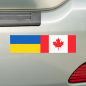 Kanadierin stehe ich mit der Ukraine. CA und UKR F Autoaufkleber (Auf Auto)